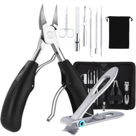 Coupe Ongle Professionnel, Pince Coupe Ongle Pour Pied Ongle Épais et Incarné, Coupe Ongle Ncarnés y Ciseaux Ongles,Kit Manucure