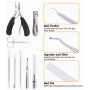 Coupe Ongle Professionnel, Pince Coupe Ongle Pour Pied Ongle Épais et Incarné, Coupe Ongle Ncarnés y Ciseaux Ongles,Kit Manucure