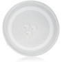 ADERTOS Plateau Micro Onde Universel 24.5cm Plateau pour Micro-ondes Plateau Tournant Universel en Verre Microwave Plate Turntab