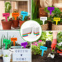 Lot de 160 étiquettes pour plantes en plastique de qualité supérieure – 100 blanches + 60 x multicolores, étiquettes pour plante