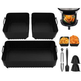 Accessoires Air Fryer pour Cosori Dual Blaze TwinFry XXL 10L, Ninja Af500EU 5.2L, 10.4L, Moule en Silicone pour Cosori Air Fryer