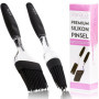 Pinceau à pâtisserie MoNiRo en set de 2 avec brosse en silicone – pinceau de rôtisserie haute qualité – pinceau de cuisine pour 