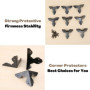 Lot de 8 protections d'angle de style antique avec vis, protection de coin d'armoire, protection de bord pour boîtier en bois, s