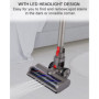 Brosse Compatible avec Les Aspirateurs Dyson V7,V8,V10,V11,V15 Tête de Nettoyage à Entraînement Direct avec Rouleau Poils Durs A