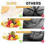 LINXIU Corbeille à fruits pour comptoir de cuisine - Corbeille à fruits décorative en métal - Support pour légumes, collations -