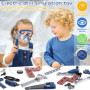 NCKIHRKK 73 Pièces Jouet Outil pour Enfants, Outils de Construction et Accessoires, malette outils enfant, Boite a Outil avec Pe