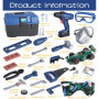 NCKIHRKK 73 Pièces Jouet Outil pour Enfants, Outils de Construction et Accessoires, malette outils enfant, Boite a Outil avec Pe