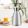 Luvan 1,8L Thermos,Pichet Isotherme Acier Inoxydable Cafetière Isolante 12h Chaud et 24h Froid Double Paroi Isolée sous Vide The