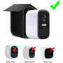 GEFIRE Lot de 2 Étuis en Silicone pour Caméra de Surveillance EufyCam 2C / 2C Pro, Étui de Protection en Silicone Noir Contre Le
