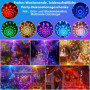 Lampe de Scène, Fwiull Lumière Disco à 7 Yeux avec Télécommande et Stroboscope, Boule Disco Grand Angle Contrôle de la Musique, 