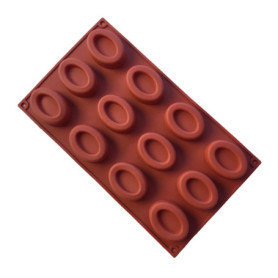 MKNzone 1 Moule en silicone Pour Muffins, Cupcake Et Gelée - Mini beignets ovales, Livraison aléatoire(29.7 X 17.2 X 1.7 cm)