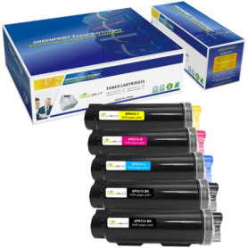 5 Packs Cartouches de Toner compatibles 6510 6515 【Extra High Rende】 5500 Pages BK 4300 Pages C m y pour Xerox 6510n 6510dn 6510