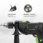 GALAX PRO Perceuse à percussion, Perceuse à percussion 600W, 13mm de bouchon métallique, 0-3000RPM, Perceuse puissante à vitesse