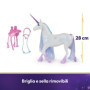 Unicorn Academy, Licorne Glacier avec tête Mobile, 2 Accessoires d'équitation, 27,9 cm, Convient aux poupées Mannequin Layla, au