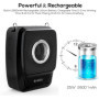 Amplificateur de Voix sans Fil Bluetooth Portable SHIDU 25W Amplificateur Voix Haut Parleur avec Micro Casque + UHF Compact Hand