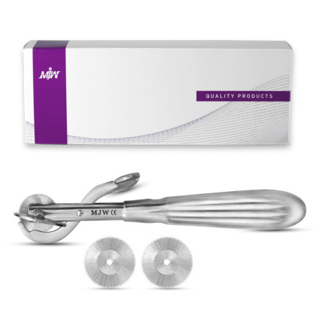 MJW Coupe-Bague Avec 2 Lames de Rechange – Outil de Coupe de Bijoux d'urgence en Acier Inoxydable, Instrument Idéal de Premiers 