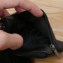Cuigu Porte-Monnaie Noirr pour Poches Pantalon ou Veste Homme Femmes Carte Coin Porte-clés Zip en Cuir Portefeuilles Poche