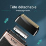 VGR 331 Rasoir Double Feuille pour Homme, Rasoir Électrique de Voyage, Rasoir Portable pour Barbe et Visage, Recharge USB, Longu