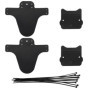JTMKYO Lot de 2 garde-boue noirs pour vélo, garde-boue de VTT, garde-boue avant et arrière, compatibles avec la plupart des vélo