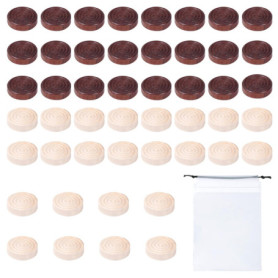 Jeu d'Échecs et de Backgammon 48 Pièces - Jeu Éducatif pour Dames - Pièces Rondes en Bois - Figurines Internationales - Accessoi