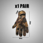 NyxSeat 1 paire de gants de pêche, gants antidérapants, gants tout-terrain, accessoires de sports de plein air, gants imperméabl
