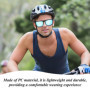 RELKLYU 3 Pièces pour Les Lunettes De Soleil pour Hommes, Les Verres À Vélo, Les Lunettes De Soleil Sportives, Les Verres De Con