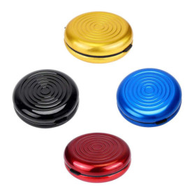 iPobie 4 Pièces Boîte de Rangement pour Pièces de Monnaie en Euros, Porte-Monnaie Euro Monnayeur Rond en Alliage