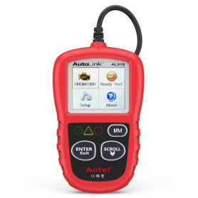Autel Outils de Diagnostic Auto OBDII Lecteur de Code avec Menu en Français Lecture et Effacement des Codes d'Erreur Scanner OBD