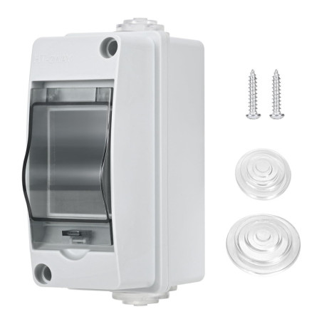 Szaboviktoria coffret electrique etanche Avec 2 Modules, Cache Tableau Electrique, boitier etanche exterieur, boitier de distrib