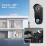 SIMBAILAI WiFi 1080P Vidéo Interphone Visiophone Portier sans Fil,Écran Tactile 7 Pouces, Champs de Vision 160°,Verre trempé, Dé