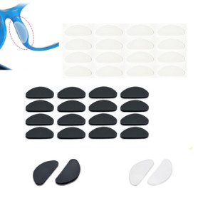 iCovalescent 20 Paires Coussinet Lunettes Nez, Antidérapants Coussinets de Nez à Lunettes Auto-Adhésives, pour Lunettes de Solei