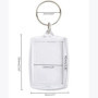 Porte-clés Photo Vierge, 30 Pièces Porte-clés en Acrylique Transparent avec Insertion Photos Double Face Personnalisées Porte-cl
