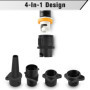 Adaptateur de Kayak, Adaptateur de Pompe Sup, Adaptateur Pompe Kayak Embout de Gonflage, Sup Adaptateur de Valve Standard avec 4