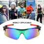 Bacxzomx 3Pcs Lunettes de Soleil de Sport, Lunette Velo Route, Lunettes de Cyclisme avec Protection UV400, pour Vélo, Moto, Cour