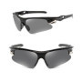 Bacxzomx 3Pcs Lunettes de Soleil de Sport, Lunette Velo Route, Lunettes de Cyclisme avec Protection UV400, pour Vélo, Moto, Cour