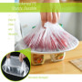 200PCS Film Alimentaire Reutilisable,Couvercles de Bols Réutilisables,Sacs de Conservation Frais pour Protéger la Fraîcheur des 