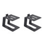 TOOSOAR Paire Support Enceinte Fer Bureau, Support Enceinte Monitoring, pour Pieds d'Enceintes De Moniteur De Studio, Petites et
