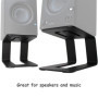TOOSOAR Paire Support Enceinte Fer Bureau, Support Enceinte Monitoring, pour Pieds d'Enceintes De Moniteur De Studio, Petites et