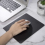 Tapis de Souris en Aluminium Tapis de Souris en Métal Antidérapant Tapis de Souris en Double Face pour Ordinateur Portable et PC