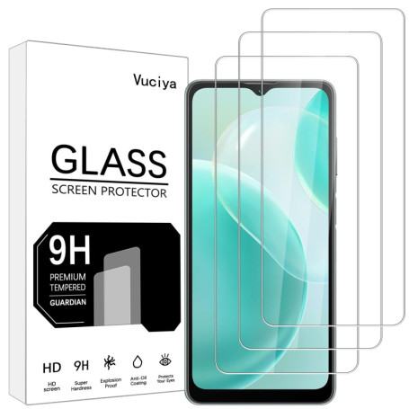 Vuciya Lot de 3 Verre Trempé Compatible avec Blackview A53 Protection Écran 9H Dureté Vitre Film Résistant aux Rayures 0,33mm HD