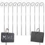 ZAHD 10 pièces Étiquettes de Plantes en métal résistant aux intempéries étiquettes Potager Ardoise marque plante pour jardin Cad