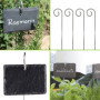 ZAHD 10 pièces Étiquettes de Plantes en métal résistant aux intempéries étiquettes Potager Ardoise marque plante pour jardin Cad
