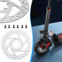 Yungeln Disque de frein 140 mm en acier avec 6 boulons compatible avec trottinette électrique KUGOO M4/M4 Pro, Ninebot F20 F30 F