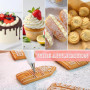 Poche a Douille,Poche a Douille Patisserie Kit de Pâtisserie Professionnel DIY Patisserie Accessoire Kit Accessoire Patisserie p