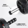 Roue Abdominale - AB Roller - Appareils de Fitness pour Abdominaux - Roue Antidérapante pour Abdominaux - Tapis pour Genoux - Fi