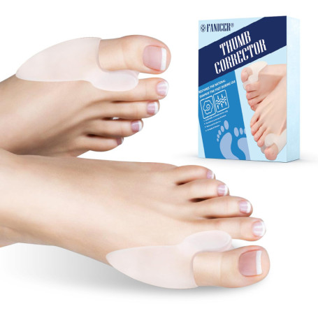 Impoditiongs 6 Pièces Correcteur Hallux Valgus,Étirement Ecarteur d'orteil,Séparateur d'Orteils en Silicone,Correcteur d'Orteils