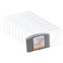 Mcbazel LOT 10 N64 Housse de Protection Transparentes étui de Rangement Cartes de Jeu Anti-Poussière pour Nintendo N64