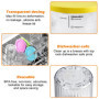 SUNOYA 4 Pièces Récipients À Glace, Bacs À Creami Glacée, Pour La Sorbetière Ninja Creami, Machine À Crème Glacée Avec Bacs Acce