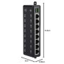 8 Ports POE Adaptateur, Injecteur POE DC12V-48V Passive POE Adaptateur POE Power Over Ethernet POE Module d'alimentation Injecto