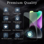 2 Pièces Verre Trempé Anti-Espion pour iPhone 14 avec 2 Pièces Caméra Arrière Protecteur, Protecteur D'écran de Confidentialité,